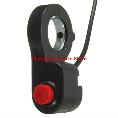 7/8" Motorcycle Kill Stop Switch Red Push Button Horn Starte ATV SUV Bike Horn Starter Kill Switch On Off Button