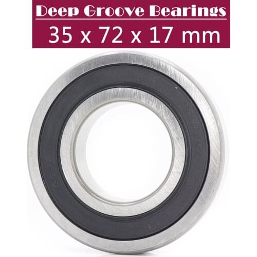 6207RS Bearing ABEC-3 (1 PCS) 35x72x17 mm Deep Groove 6207-2RS Ball Bearings 6207RZ 180207 RZ RS 6207 2RS EMQ Quality