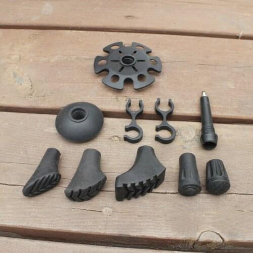 Trek pole basket spare part accessory hike telescope stick nordic walk camp ski Foot crutch bar bag mud snowflake