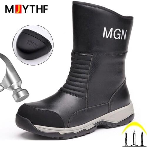 2021 New Work Boots Water Proof Safety Boots Winter Shoes Puncture-Proof Safety Shoes Steel Toe Boots Indestructible Shoes Men