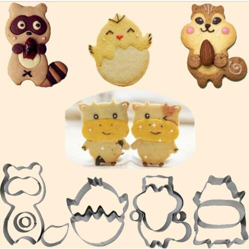 Cookies Cutter Biscuit Mold Set Baking Tools Sugarcraft Cutter Tools Animal Shaped DIY Cake Decorations