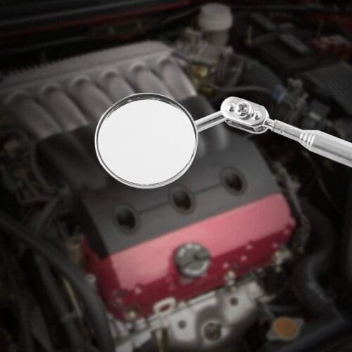 Inspection Mirror Hand Tool Mirror Shaft Can 360 Degrees Angle View, Suitable for Household, Electronics and Workshop Use