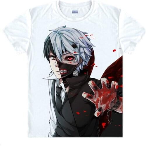 Tokyo Guru T-Shirt Toka Kirishima Shirt Mens Clearance T-shirts Anime T-Shirt Cute Womens T-Shirts Short Sleeve Womens Shirts A