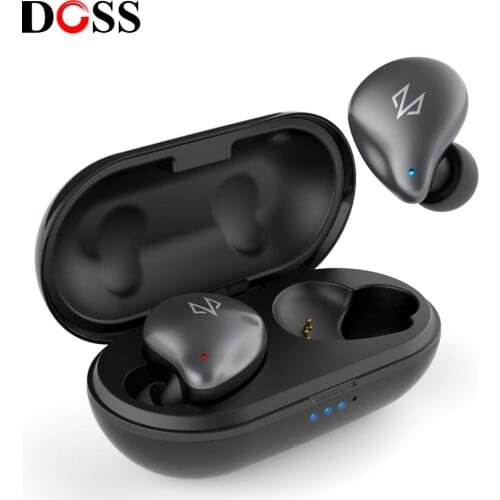 DOSS Cloud Fox Freepods TWS True Wireless Bluetooth 5.0 Earbuds One-Step Pairing Wireless Earphone 15H play time Built-in Mic