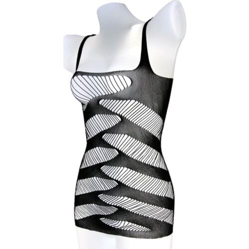 Female Sexy Mesh dress Lingerie Hollow out erotic Sleepwear Costumes Women Exotic Dresses Porn sex products Underwear WHDL7