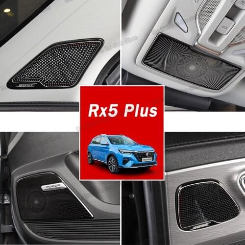 Lsrtw2017 Car Door Trunk Roof Light Sound Speaker Panel Trims for Mg Roewe Rx5 Plus 2020 2021 audio Accessories Auto Styling