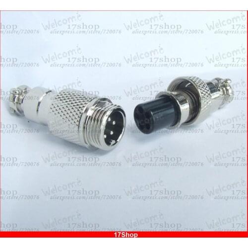 10 sets 5 Pin Signal Wire-Panel Connector, GX12-5 Socket Plug for Lab Instrument