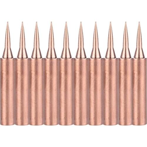 10pcs/lot 900M-T-I Pure Copper Soldering Tip Lead-free Solder Iron Welding Tips BGA Soldering Station Tools