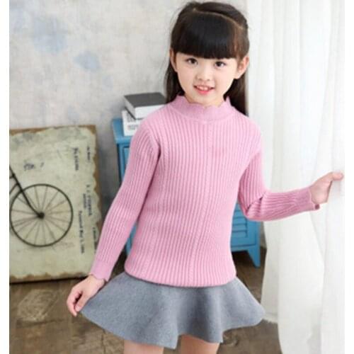 2020 Ins Fashion Girls Sweaters Autumn Winter Girls Sweaters Knit Sweater Clothing