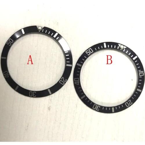 38mm black aluminum Bezel insert for 40mm SUB GMT Automatic mens watch