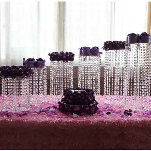 6pcs High Quality Party Crystal Clear Acrylic Squre Cupcake Stands for Wedding Birthday Display CupCake Rack Christmas