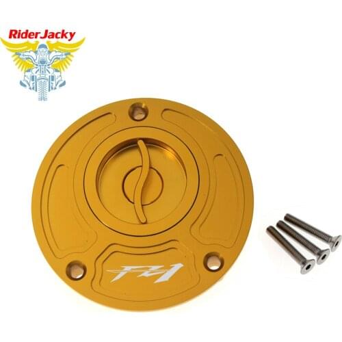 Aluminum Motorcycle Keyless Fuel Gas Tank Cap Cover For Yamaha FZ 1 FZ1 (all years)