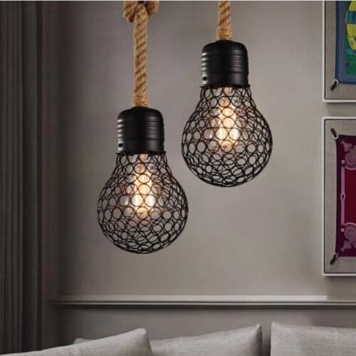 American vintage industrial pendant lights bar home decoration dining room luminaire lampara retro light modern pendant lamp