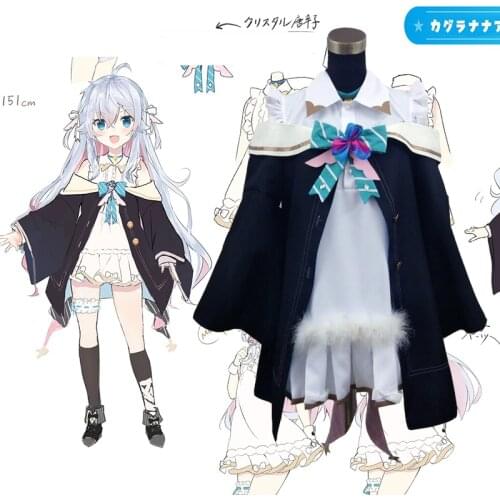 Anime VTuber Hololive Kagura Nana SJ Lolita Dress Cute Uniform Party Suit Cosplay Costume Women Halloween Free Shipping 2021 New