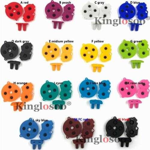 Colorful Rubber Pad Silicone Buttons for Gameboy Advance GBA Keypad Start Select A-B D-pad Conductive Pads Top quality