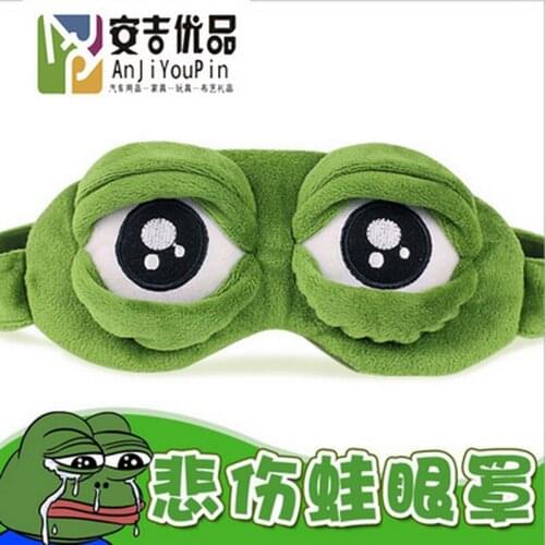 By ems or dhl 100pcs hot sale Frog Sleep Mask Rest Travel Relax Sleeping