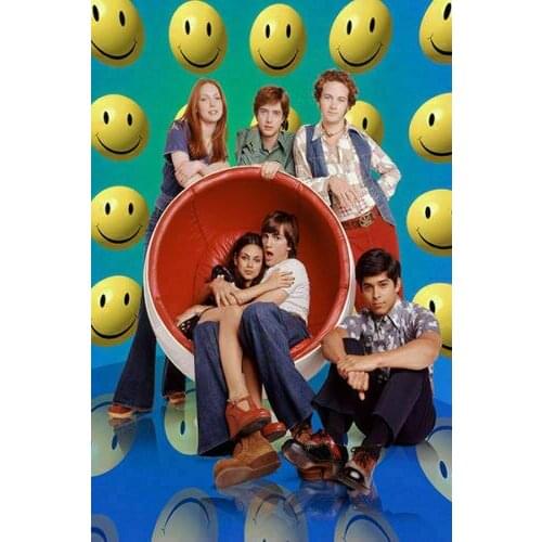 That 70s Show Classic TV Series Show Silk Fabric Wall Poster Art Decor Sticker Bright