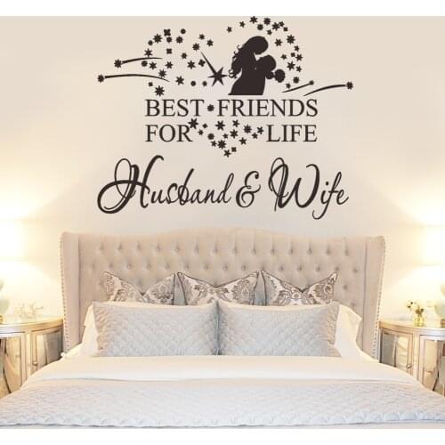 Best friends for life 3D Vinyl Wall Decal Wall Lettering Art Words Wall Sticker Home Decor Decoration Living Room