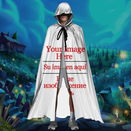 Fashion Hooded Cloak Unisex Adult Cloak with Hood Halloween Christmas Cloak Vampire Witch Cape Cosplay Costume Dropshipping 2021