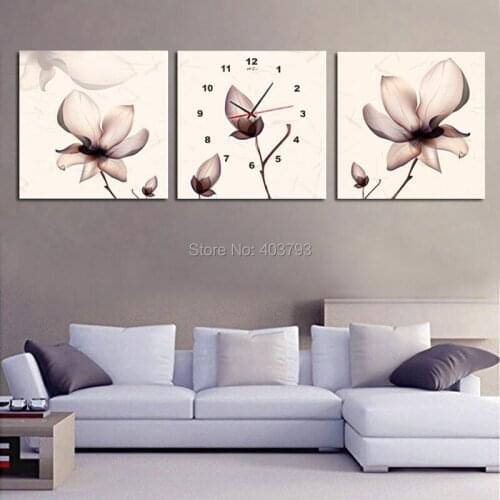 Frameless flower picture on wall oil painting by numbers modern drawing posters and prints