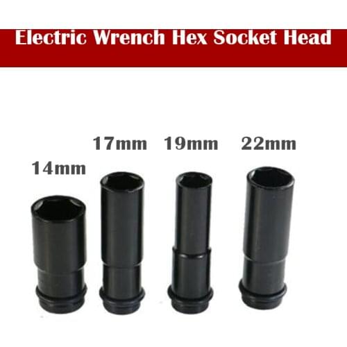 4 in 1 Electric Wrench Hex Socket Head Set Kit Electric Wrench Adapter 14/17/19/22mm for Lithium Electric Wrench Power Tools
