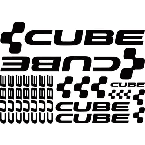 Creative Car Sticker Kit Cube Adesivi Bici Stickers for Bike Mtb Bdc Bicicletta Vinyl Decal Accessories,15cm*15cm