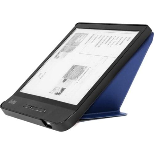 Origami Stand for 7" Kobo Libra H2O Case Slim PU Leather Stand Flexible TPU Full Body Cover with Auto Wake/Sleep Case