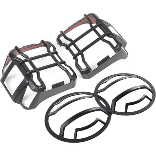 Front Headlights Guard Tail Lights Guard Trim Frame for Jeep Wrangler Jl 2018 2019 2020