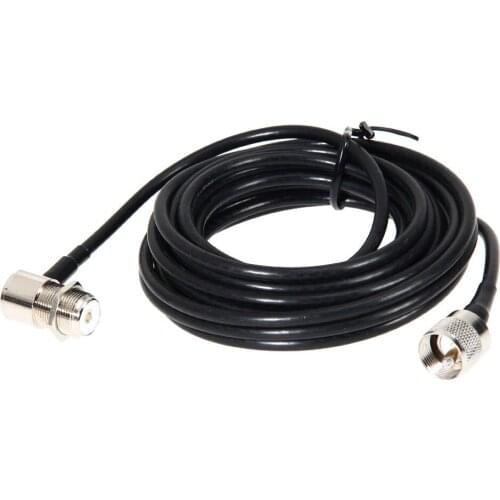 PL259 Antenne Connector Coaxiale Extend Cord Kabel SO239 5 M 16ft voor Autoradio Walkie Talkie MP320 MP9000 KT-8900 KT-8900R