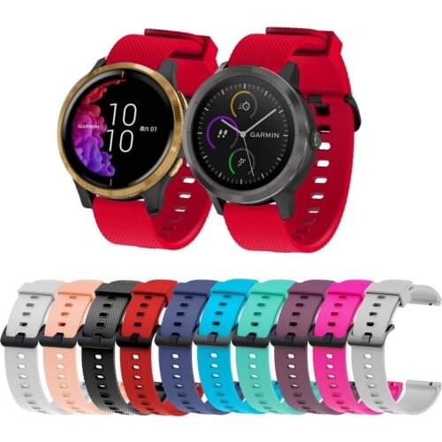 20mm Watch Band For Garmin Venu/Vivoactive 3 HR/245/645 Replacement Silicone Watch Strap For Huami Amazfit Bip/GTS Wristband