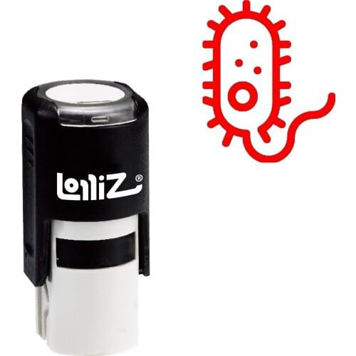 LolliZ Bacteria Self-Inking Rubber Stamp - Modern Symbol Series