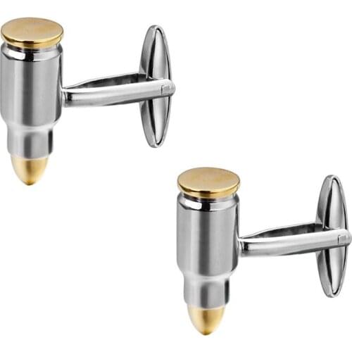 Luxury Men Bullet molding Cufflinks High Quality Lawyer Groom Wedding Cufflinks For Mens Shirt Cuff Links French Jewelry