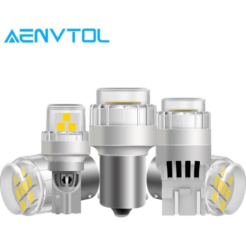 LASFIS 2x T10 W5W 12V P21W LED BA15S 1156 T15 W16W T20 7440 7443 T25 3156 3157 BAY15D 1157 LED Blub Canbus Daytime Running Lamp