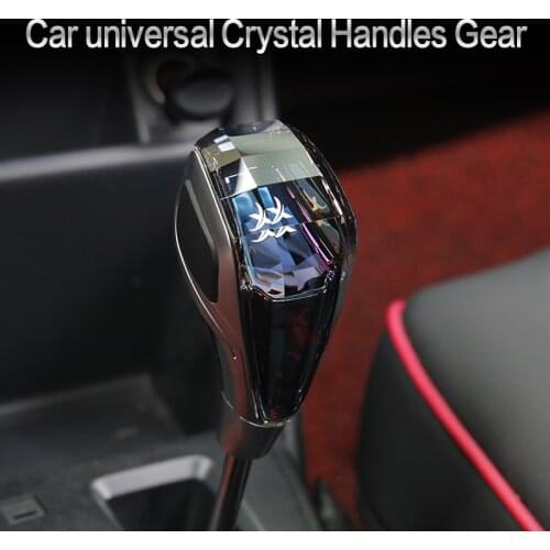 New Car universal Crystal Handles Gear Shift Knob Lever Stick Head For Toyota VW Honda Hyundai mitsubishi
