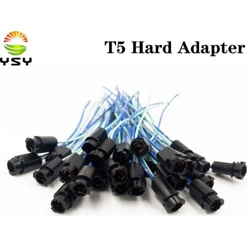 YSY 500pcs T10 W5W T5 hard sclerosal bulb holder adapters cable LED Bulb Connector Socket Wedge Base Light Bulb plug