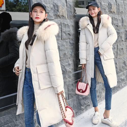 2020 Winter Jacket Women Clothes Hooded Parkas Coat Padded Loose Warm Thick Down Cotton Coat Female Oversize Winter Coat Women