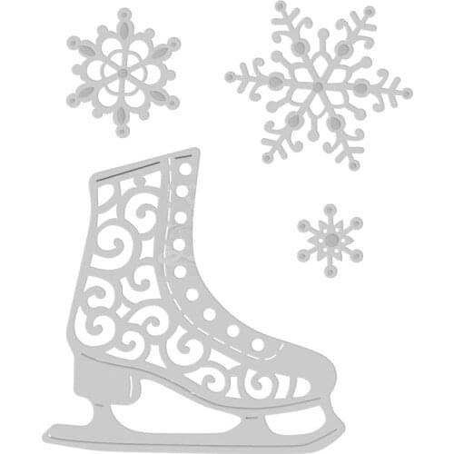 2020 New Christmas Snowflake Metal Cutting Dies For Cut Paper Making Boots Decoration Greeting Card DIY Scrapbooking NO Stamps