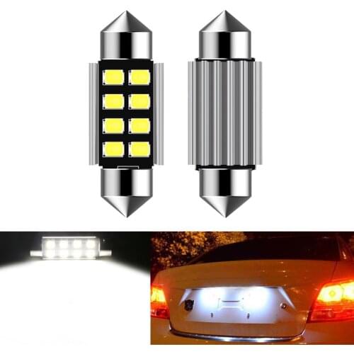 2x C5W LED CANBUS Bulb Error Free Festoon 36mm Car License Plate Lighs For Volvo S40 V50 V70 C30 C70 70 s80 XC90 s60