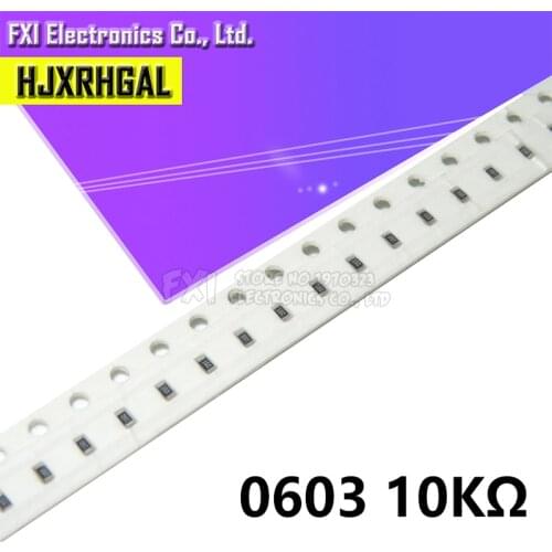 300PCS 0603 Chip Fixed Resistor SMD Resistor 10K ohm 103 New original
