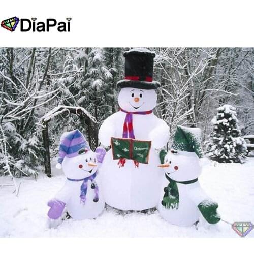 DIAPAI 5D DIY Diamond Painting 100% Full Square/Round Drill "Cartoon snowman" Diamond Embroidery Cross Stitch 3D Decor A22712