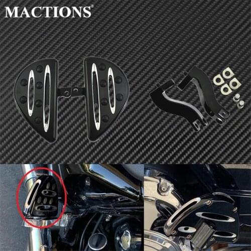 Motorcycle Foot Pegs Male Mount Floorboard & Foot Rests Bracket Mounting Kit For Harley Street Electra Glide Road King 1993-2020