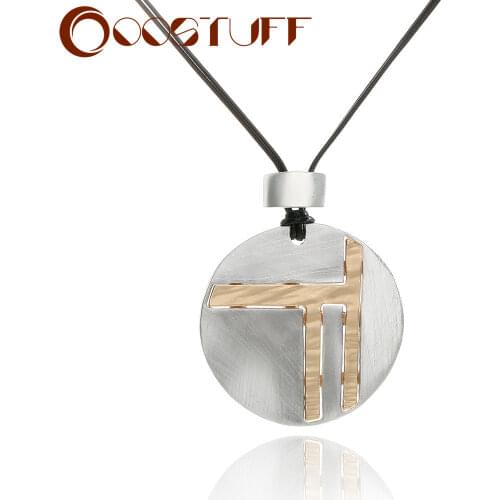 Trend Big Geometric Necklace Long Chains Around the Neck Pendants for Women Vintage Decorative Suspension Jewelry Accessories