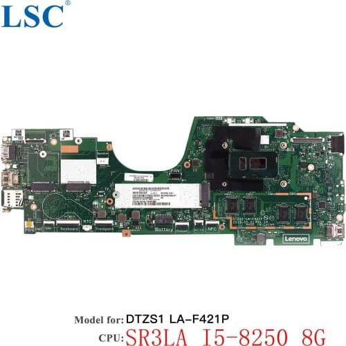 For Lenovo ThinkPad X380 YOGA Laptop Motherboard I5-8250 8G FRU:02da004 LA-F421P