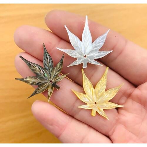 Natural Shell Mother of Pearl Maple Necklace Pendant Earrings Dangle MOP Jewelry Gift