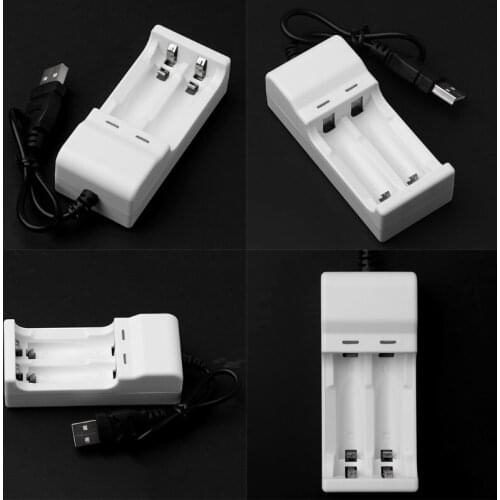 Intelligent 2 Slots 1.2V USB Charger for rechargeable NiMH NiCd AA AAA Battery E56B
