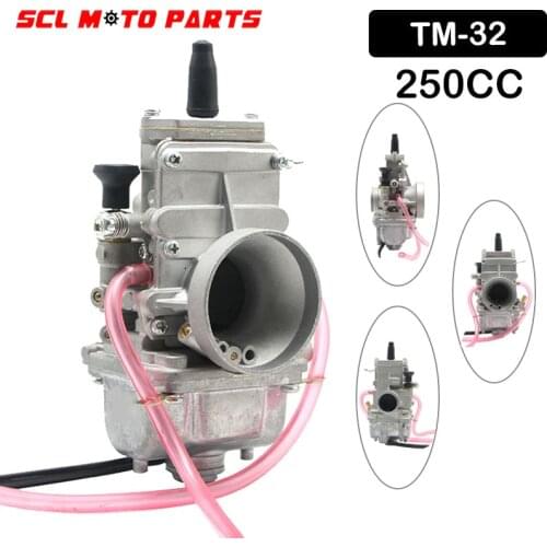 Alconstar-Racing Motocycle Mikuni TM32 TM/TMX 32mm Carburetor Flat Slide Smoothbore Carburedor 2 Stroke 4 Stroke