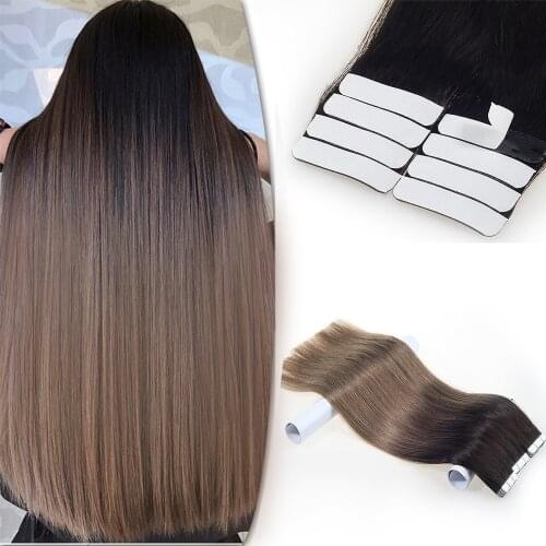 Professional Factory Good Quality Natural Human Hair 100g Include 40 Pieces No Shedding Tape in Hair Extensions