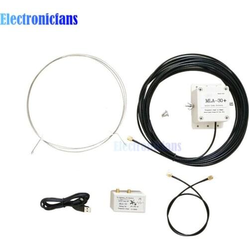 MLA-30+ (plus) 0.5-30MHz Ring Active Receive Antenna SDR Loop Antenna Low Noise Medium Short Wave Radio Short Wave Antenna