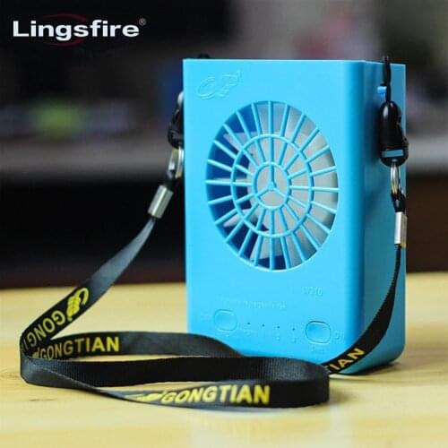 Multi-functional Rechargeable Hanging Mini Fan 3 Speeds Handheld Portable Fans Home Office Travel Air Cooling Desktop USB Fan