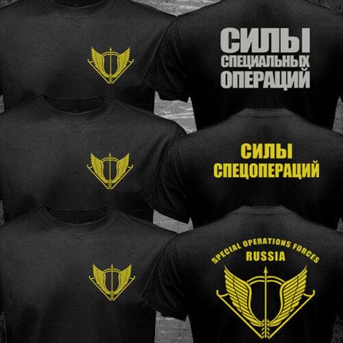 New SSO Russian Special Operations Forces Military Army Spetsnaz Men T-shirt Men Cotton Tees Harajuku Streetwear